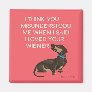 Vienna dog magnet