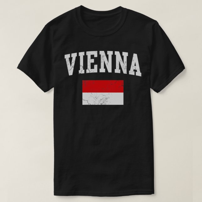 Vienna Flag Austria Austrian Gift T-Shirt (Design Front)