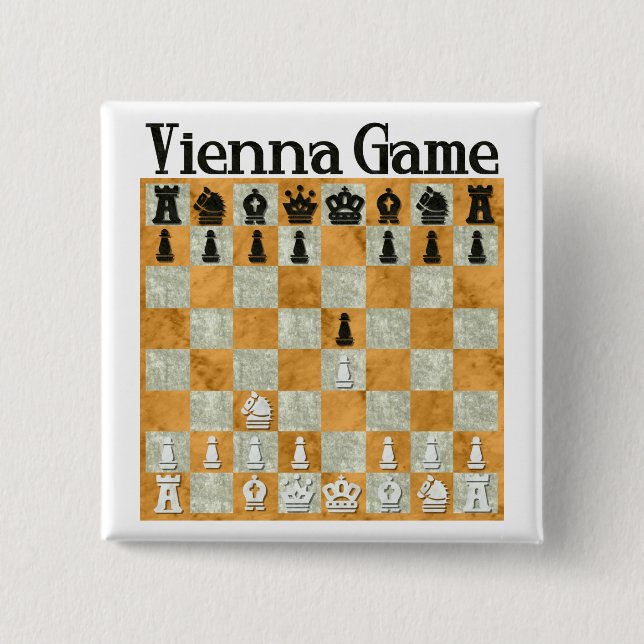 Vienna Game 15 Cm Square Badge (Front)
