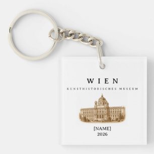 Vienna Kunsthistorisches Museum Name & Year Key Ring