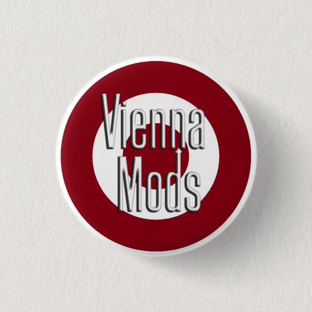 Vienna Mods 3 Cm Round Badge (Front)