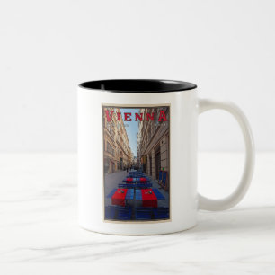 Vienna - Naglergasse Two-Tone Coffee Mug