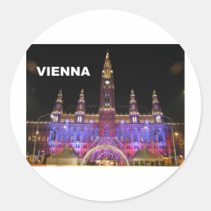 Vienna Rathaus Eistraum (St.K) Classic Round Sticker