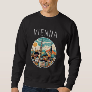 Vienna scenery Art Deco Sweatshirt