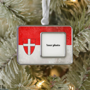 Vienna Silver Plated Framed Ornament