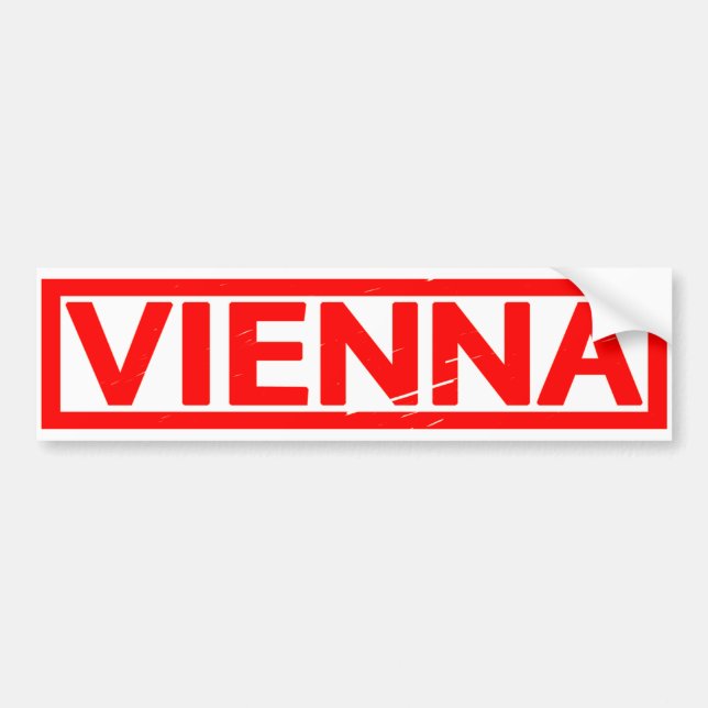 Vienna Stamp Bumper Sticker (Front)