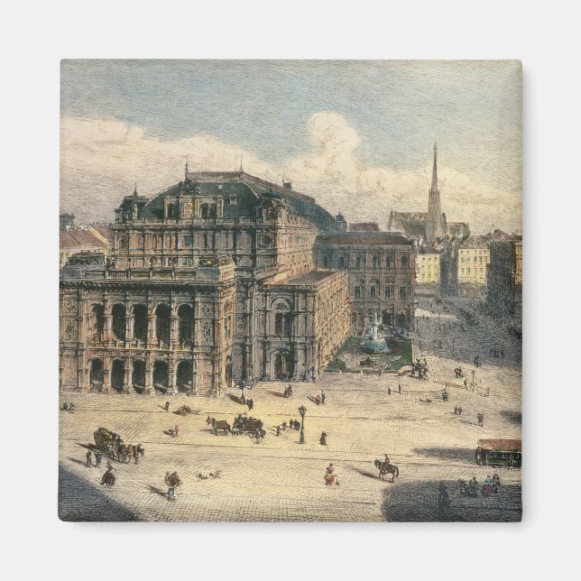Vienna State Opera House, c.1869 Magnet (Front)