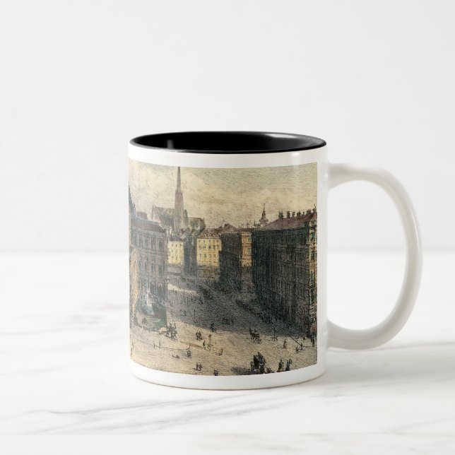 Vienna State Opera House, c.1869 Two-Tone Coffee Mug (Right)