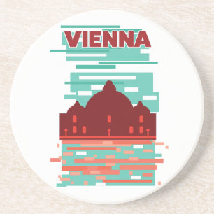  Vienna Travel poster Coaster