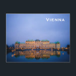 Vienna Vintage Tourism Travel Add Postcard<br><div class="desc">It is beautiful artistic view of architecture building of Vienna Austria. It is best advertisement for travel to Vienna Austria.</div>