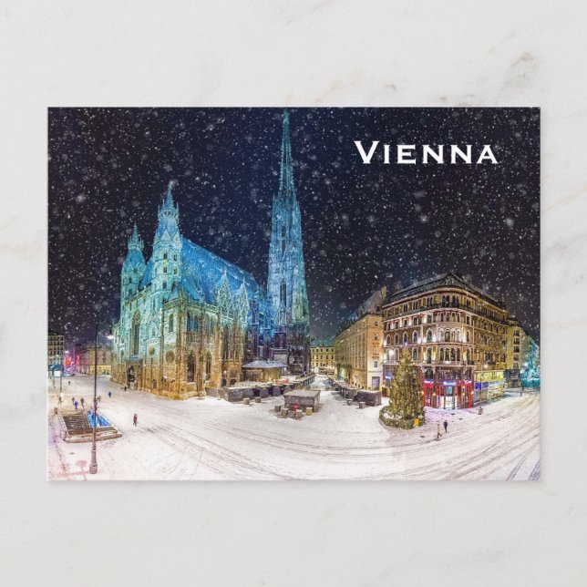 Vienna Vintage Tourism Travel Add Postcard (Front)