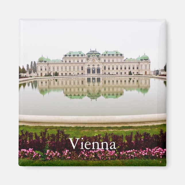 Vienna Vintage Travel Tourism Magnet (Front)