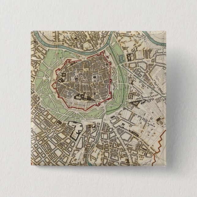 Vienna Wien 15 Cm Square Badge (Front)