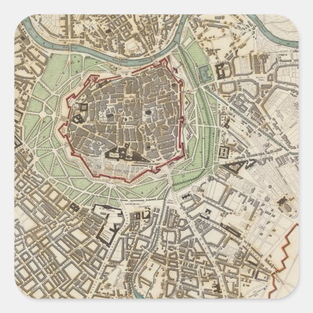 Vienna Wien Square Sticker (Front)