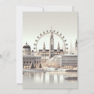 Viennese Christmas Splendor - Minimalist Holiday Card