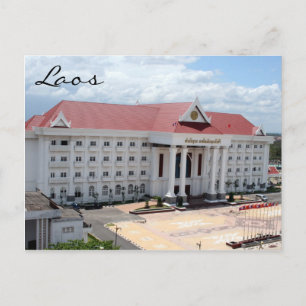 vientiane architecture postcard