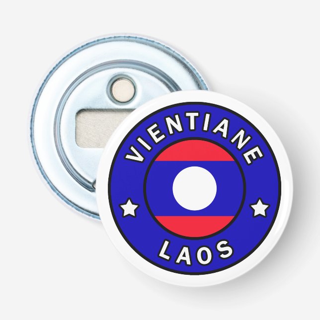 Vientiane Laos Bottle Opener (Front)