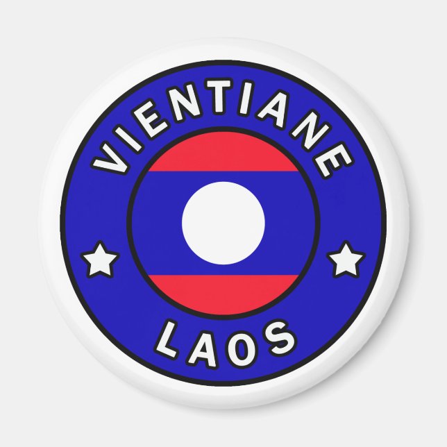 Vientiane Laos Magnet (Front)