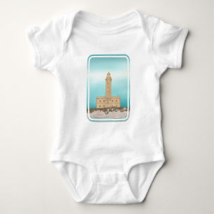 Vieste Lighthouse Italy Baby Bodysuit