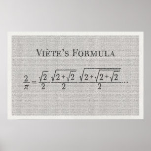 Viète's Pi Formula - Math Poster