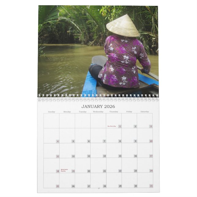 Vietnam 2012 Calendar (Jan 2026)