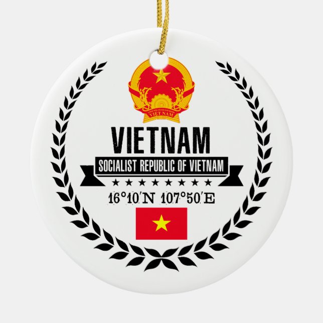 Vietnam Ceramic Ornament (Front)