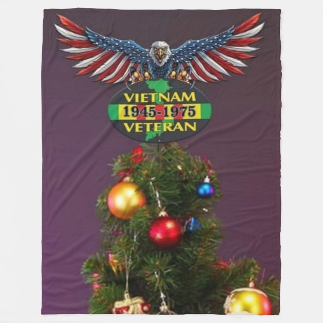 VIETNAM CHRISTMAS FLEECE BLANKET (Front)