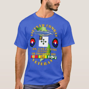 Vietnam Combat Infantry Veteran w 2nd Bn 47th Inf  T-Shirt