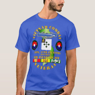 Vietnam Combat Infantry Veteran w 3rd Bn 47th Inf T-Shirt