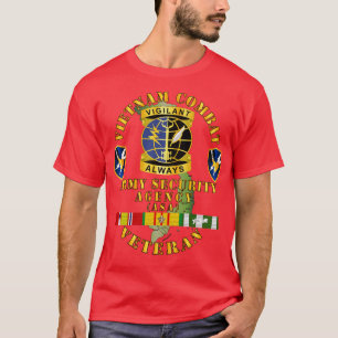 Vietnam Combat Veteran ASA SSI DUI w VN SVC T-Shirt