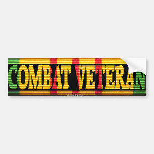 Vietnam Combat Veteran VSM Ribbon Sticker
