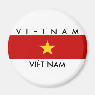 vietnam country flag name text symbol magnet