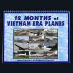 Vietnam Era Planes Calendar<br><div class="desc">Modern U.S. military aircraft -- Vietnam era. Includes Lockheed Starcraft,  mcDonnell Voodoo,  Lockheed U-2C,  Vought F-8K Crusader,  many more</div>
