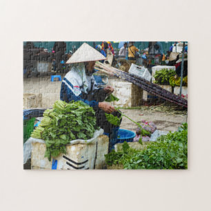 Vietnam Farmers Market Vegetables Jigsaw Puzzle