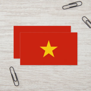 Vietnam flag business card
