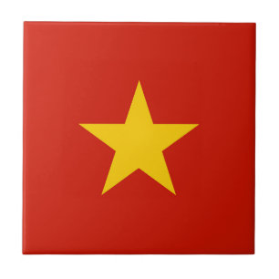 Vietnam flag ceramic tile