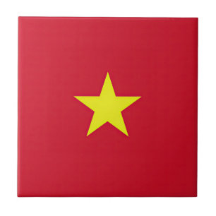 Vietnam flag ceramic tile