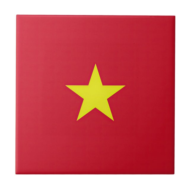 Vietnam flag ceramic tile (Front)