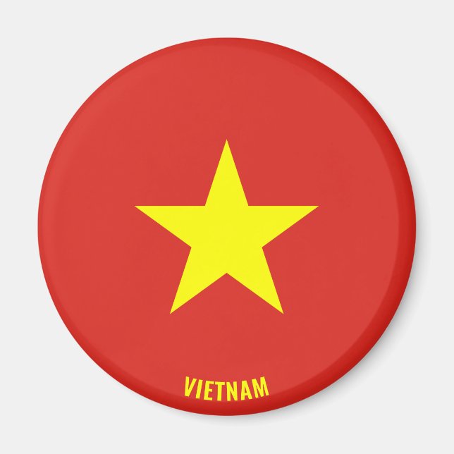 Vietnam Flag Charming Patriotic Magnet (Front)
