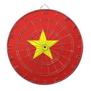 Vietnam flag dartboard