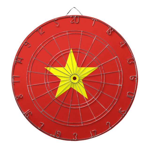 Vietnam flag dartboard (Front)