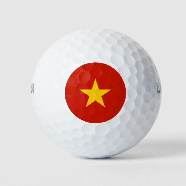 Vietnam flag golf balls (Front)