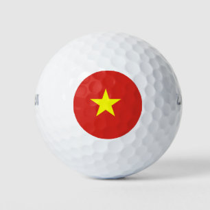 Vietnam flag golf balls