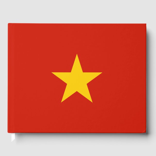 Vietnam flag guest book (Front)