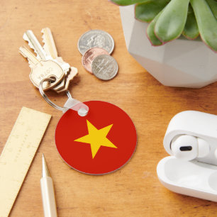Vietnam flag key ring