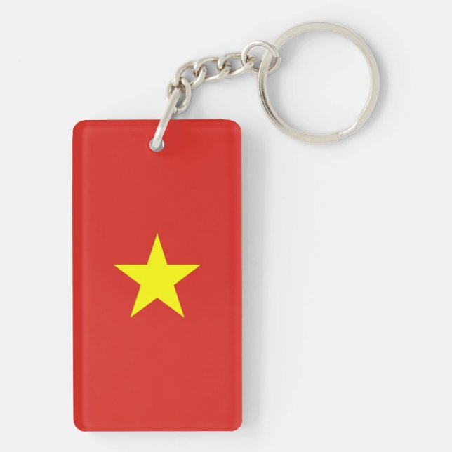 Vietnam Flag Key Ring (Back)