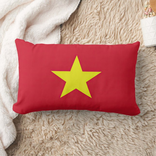 Vietnam flag lumbar cushion (Blanket)