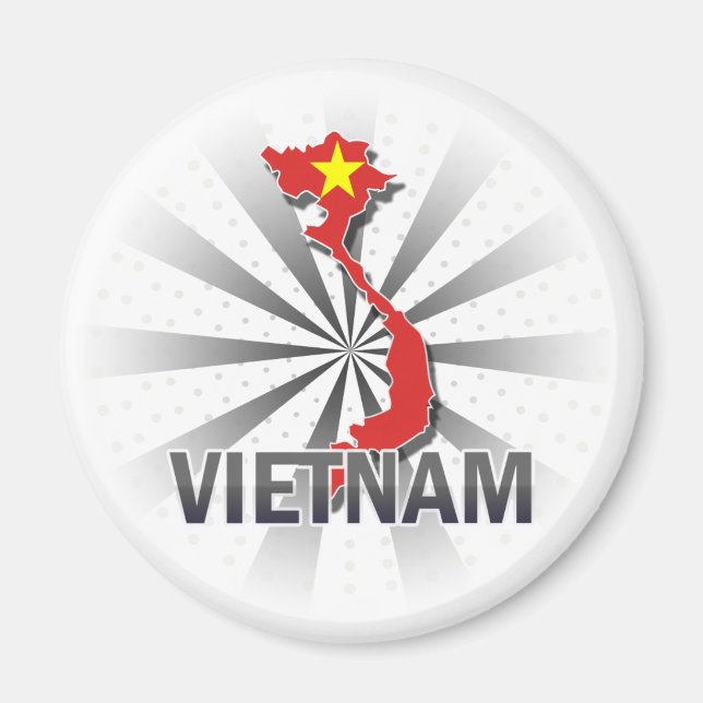Vietnam Flag Map 2.0 Magnet (Front)
