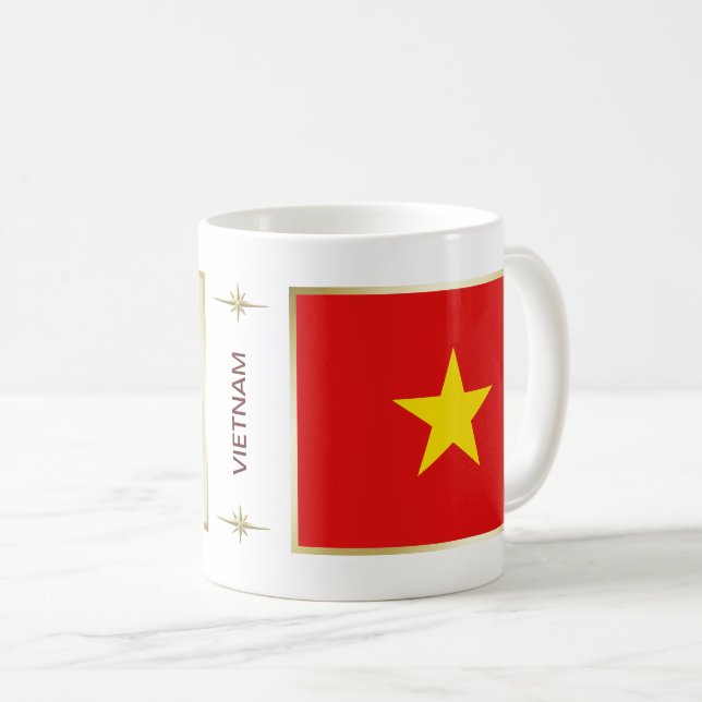 Vietnam Flag + Map Mug (Front Right)