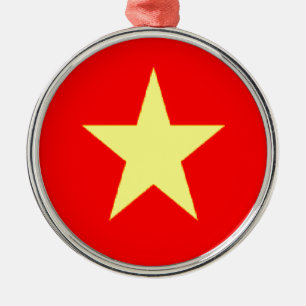 vietnam flag metal ornament